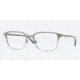 Burberry BE1250 Single Vision Prescription Eyeglasses 1008-5418 - Brushed Nickel Frame, Demo Lens Lenses