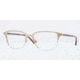 Burberry BE1250 Single Vision Prescription Eyeglasses 1167-5418 - Brushed Burberry Gold Frame, Demo Lens Lenses