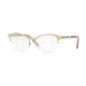 Burberry BE1298 Progressive Prescription Eyeglasses 1216-53 - Light Gold Frame