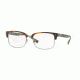Burberry BE2253 Progressive Prescription Eyeglasses 3622-54 - Matte Light Havana/gunmetal Frame