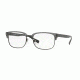 Burberry BE2253 Progressive Prescription Eyeglasses 3640-54 - Matte Grey/matte Black Frame