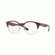 Burberry BE2261 Progressive Prescription Eyeglasses, 50mm, Bordeaux/light Gold, BE2261-3687-50-PRO