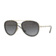 Burberry BE3090Q Single Vision Prescription Sunglasses BE3090Q-1167T3-58 - Lens Diameter 58 mm, Frame Color Brushed Light Gold/black
