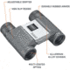 Bushnell Powerview 2 8X21 Binoculars, Folding Roof Prism, BK-7, PWV821
