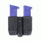 BlackHawk Double Magazine Case, 9mm/.40 cal/.45 cal/10 mm/.357 Sig, Matte Black, Plastic, Double Stack, 410610PBK