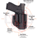 C&amp;G Holsters Alpha IWB Holsters, Shadow Systems CR920, Left Hand, Black, 3273-100