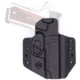 C&amp;G Holsters Covert Kydex OWB Belt Holster w/Omega and Kickramp, 1911 4.25in/ Wilson Combat EDC X9, Right Hand, CNC, Black, 1856-100