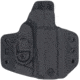 C&amp;G Holsters Covert Kydex OWB Belt Holster w/Omega and Kickramp, Glock 43/X/Mos, Right Hand, CNC Machined, Black, 0060-100
