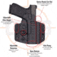 C&amp;G Holsters Covert OWB Belt Holster, Beretta M9A3/M9A4, Right Hand, Black, 2750-100