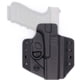 C&amp;G Holsters Covert Kydex OWB Belt Holster w/Omega and Kickramp, Glock 47/Glock 17/Glock 22, Right Hand, CNC Machined, Black, 0000-100