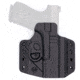 C&amp;G Holsters Covert Kydex OWB Belt Holster w/Omega and Kickramp, Glock 19/19X/23/44/45, Right Hand, CNC Machined, Black, 0006-100