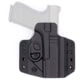 C&amp;G Holsters Covert Kydex OWB Belt Holster w/Omega and Kickramp, Glock 19/Glock 23/Glock 45, Right Hand, CNC Machined, Black, 0006-100