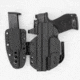 C&amp;G Holsters MOD 1 Modular Holster System Black Kydex IWB Walther PDP 4/4.5/5 w/ Mag, Right Hand, 814-100