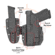 C&amp;G Holsters MOD1-LIMA IWB Holster w/ Mag, Glock 48/48MOS TLR-7sub, Right Hand, Black, 8530-100