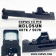 C&amp;H Precision Weapons CZ P-10 V4 MIL/LEO Adapter Plate, Holosun 407k / 507k, Black, CZ-HOLOk
