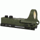 C-MORE Railway Red Dot Sight w/Click Switch, Olive Drab Green, 12 MOA CRWOD-12