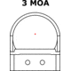 C-MORE RTS2 1x V5 Micro Red Dot Sight, 3 MOA Dot, Matte, Black, RTS2B-3