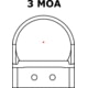 C-MORE RTS2 1x V5 Micro Red Dot Sight, 3 MOA Dot, Matte, Black, RTS2B-3