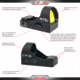 C-MORE RTS2 1x V5 Micro Red Dot Sight, 3 MOA Dot, Matte, Black, RTS2B-3