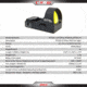 C-MORE RTS2 1x V5 Micro Red Dot Sight, 3 MOA Dot, Matte, Black, RTS2B-3