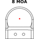 C-MORE RTS2 1x V5 Micro Red Dot Sight, 8 MOA Dot, Matte, Black, RTS2B-8