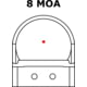 C-MORE RTS2 1x V5 Micro Red Dot Sight, 8 MOA Dot, Matte, Black, RTS2B-8