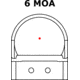 C-MORE RTS2R Red Dot Sight, Black, 6 MOA RTS2RB-6