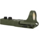 C-MORE SlideRide Red Dot Sight w/Click Switch, Olive Drab Green, 6 MOA CSROD-6