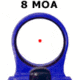 C-MORE Tactical Railway Red Dot Sight w/Standard Switch, Blue, 8 MOA TRWBB-8