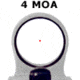 C-MORE Tactical Railway Red Dot Sight w/Standard Switch, Gray, 4 MOA TRWG-4