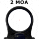 C-MORE Railway Red Dot Sight w/Click Switch, Gray, 2 MOA CRWG-2
