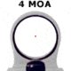 C-MORE Railway Red Dot Sight w/Click Switch, Gray, 4 MOA CRWG-4