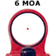 C-MORE Tactical Railway Red Dot Sight w/Standard Switch, Red, 6 MOA TRWR-6