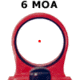 C-MORE Railway Red Dot Sight w/Click Switch, Black, 6 MOA CRWB-6