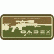 Cadex Defence Velcro PVC Patch, Tan/Green, 420-00027-CAM-890