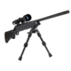 Caldwell Accumax Carbon Fiber Premium Swivel Stud Bipod, 6in-9in, Black, 1092515