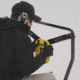 Caldwell AR500 Gong and Target Stand Combo, Black/Yellow, 1140016