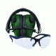 Caldwell E-Max Low Profile Electronic Hearing Protection Ear Muffs w/Shooting Glasses 487309