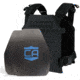 Caliber Armor AR550 Level III+ Active Shooter Response Package, Shooters Cut, Black, Medium/Large, 19-AR550-ASRP-BK