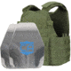 Caliber Armor AR550 11 x 14 Level III+ Body Armor w/ PolyShield Spall Coat and Condor MOPC Package, OD Green, Large/2XL, 19-AR550-MOPC-1114-SPC-OD