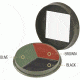Camcon Camouflage Cream Compact, 3 Color, Black/Brown/Olive CC61330