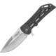 Camillus Knives Dominator II Framelock Folding Knife, 3 satin finish VG-10 stainless blade, Carbon fiber handle with stainless back handle, 19643
