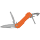 Camillus Knives Pocket Block Multi Tool Orange, 2.5 titanium bonded 420 stainless blade, Orange G10 handle, 19652