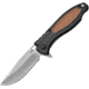 Camillus Knives TigerSharp Linerlock Folding Knife, 3in Satin SS Drop Point, Black Frn Handle, Brown Rubber Handle Insert, One Standard Edge And One Serrated Replaceable Blade, Black, 19131