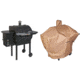 Camp Chef Pellet Grill &amp; Smoker DLX, Black, with Tan Patio Cover, PCPG24L