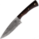 Campcraft Outdoors Lt. Colonel Bushcraft Knife, 9.5in Overall, 5in, 1095HC Steel Blade, Pecan Wood Handle, Leather Sheath, 640117981085