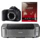 Canon EOS 5D Mark III Digital SLR Camera - BODY ONLY 5260B002AA with Canon LU-101 Pro Luster Letter Size Paper 50 Pack 6211B004 and Canon PIXMA PRO-100 Photo Inkjet Printer, Black 6228B002