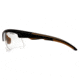 Carhartt Rockwood Safety Glasses w/Clear Anti-Fog Lens, Black/Tan, CHB710DT