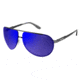 Carrera 102/S Single Vision Prescription Sunglasses CA102S-0R80-XT-6511 - Frame Color Semi Matte Dark Ruthenium, Lens Diameter 65 mm