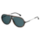 Carrera 1020/S Sunglasses CA1020S-0086-KU-6015 - Dark Havana Frame, Blue Avio Lenses, Lens Diameter 60mm, Distance Between Lenses 15mm